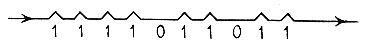 Series of binary digits
